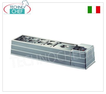 Vitrina refrigerada de sobre encimera en ABS, 1270x330 mm