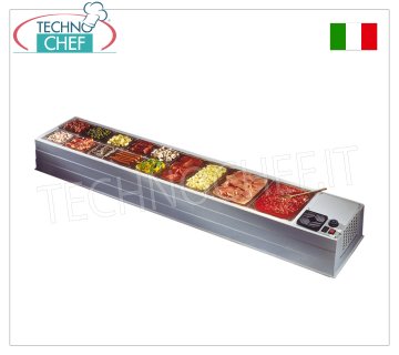 Vitrina refrigerada de sobremesa en ABS, 2080x410 mm