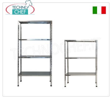 Estanterías de acero inoxidable 304, Estantes lisos, Montaje con bulones 