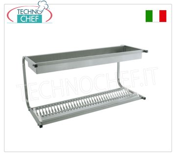 Escurreplatos-escurridor de cristal ACERO INOXIDABLE 1 estante 30 platos