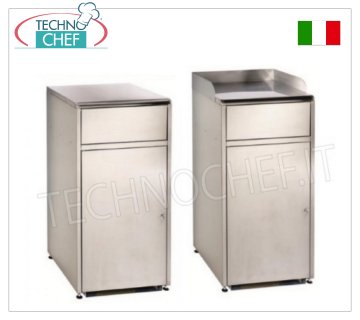 Bandeja Autoservicio Contenedor Vacío con Puerta Abatible (54x22h cm) y Superficie de Soporte para Bandejas