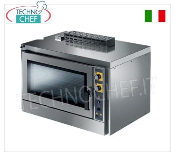 Horno de convección a gas para 4 bandejas de 600x400 mm, controles mecánicos