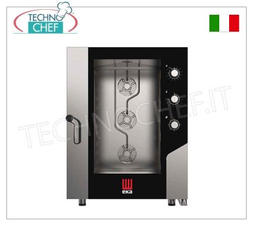Tecnoeka - HORNO eléctrico DE CONVECCIÓN A VAPOR 10 bandejas de PASTELERÍA de 600x400 mm, mod. MKF 1064 S