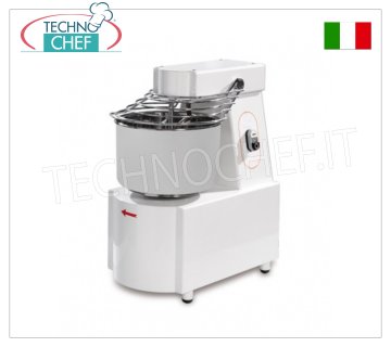 Amasadoras de espiral de 12 Kg (depósito de 16 lt.), dimensiones mm.400x630x700h