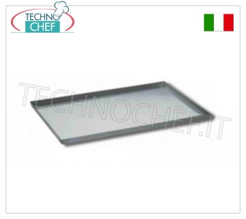 Bandejas para pizza y repostería de aluminio, con borde alto de 2 cm,