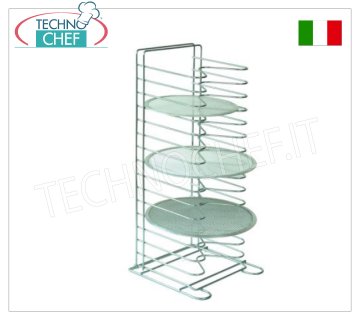 Rejilla de sobremesa para bandejas de pizza/pastelería con 15 soportes de rejilla