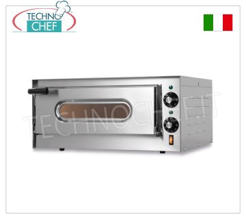 Horno Eléctrico para 1 Pizza, Cámara 41 x 36 cm, Mandos mecánicos, mod. G pequeña