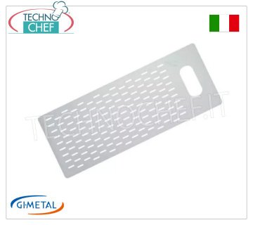 Gi-Metal - Tabla de aluminio perforada para pizza por metros, Blue Line, dim.cm 30x70