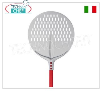 Pala para Pizza Redonda Perforada Ø 45 cm para Hornear en Aluminio, Línea Tulip