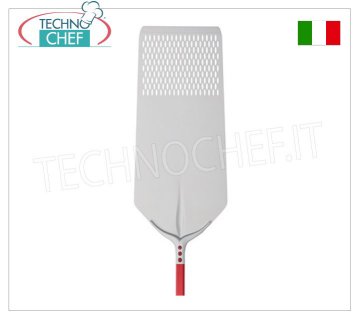 Pala para pizza rectangular. Perforado 30x80 cm para Hornear en Aluminio, Línea Tulip
