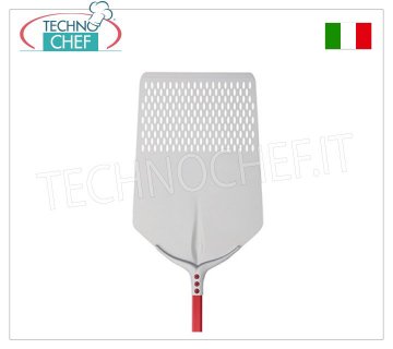 Pala para pizza rectangular. Perforado 40x60 cm para Hornear en Aluminio, Línea Tulip