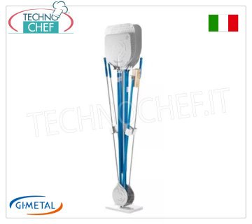 Gi-Metal - Pala, pelador pequeño y portaescobillas con base de mármol, 8 plazas - mod.AC-BS200