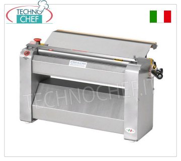 Laminadora de pasta ROGA con rodillos de acero inoxidable de 50 cm, profesional, Mod. SF500TX