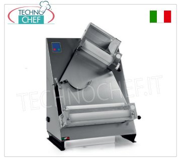 Esparcidor de pizza con 2 pares de rodillos inclinados de 400 mm, mod. 2300/L40