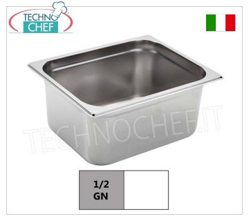 Cubetas Gastronorm GN 1/2 de acero inoxidable, dimensiones 325x265 mm