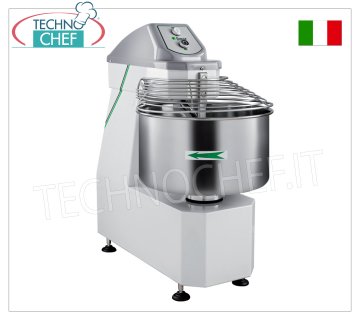 Fimar - Mezcladora de espiral 50 kg (cuba de 62 lt), dimensiones 927 x 520 x 1074 h