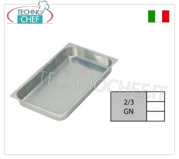 Bandejas de aluminio Gastronorm 2/3, dim.mm.353x320