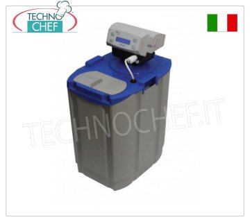 Technochef - DESCALCIFICADOR DE AGUA AUTOMÁTICO con mueble de 12 litros - CRONOMÉTRICO, Serie AL