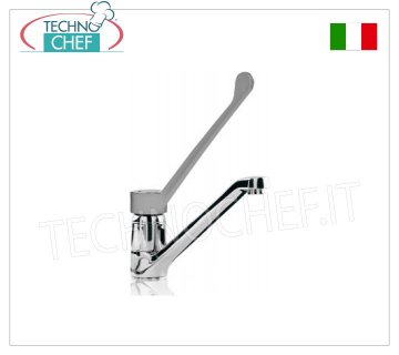 Grifo monomando con caño de 22 cm