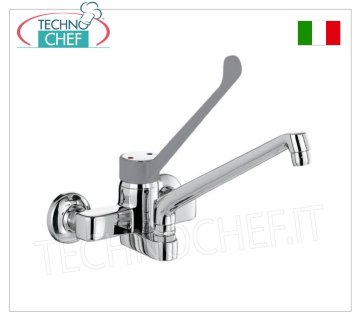 Grifo monomando de pared con dos orificios