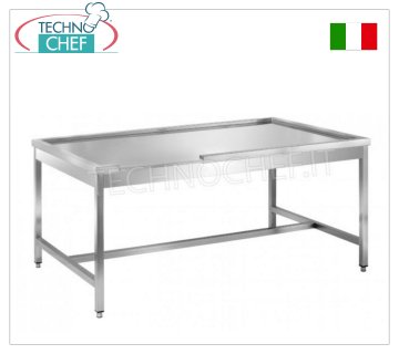 Mesa de limpieza y cestas lavavajillas de capota móvil