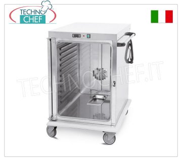 CARRO CALIENTE para Mantenimiento de Temperatura, Ventilado para 10 BANDEJAS GN 2/1 (mm 530x625) Mod.3421-10GS