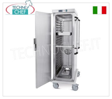 CARRO CALIENTE para Mantenimiento de Temperatura, Ventilado para 20 BANDEJAS GN 1/1 (mm 325x530), mod.3411-20GS