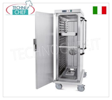 Technochef - CARRO CALIENTE VENTILADO para Mantenimiento de Temperatura 20 GN 2/1 BANDEJAS, Mod.3421-20GS