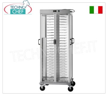Carro para platos calientes, capacidad 88 platos con un diámetro de 18 a 23 cm, - mod. CA1440AC