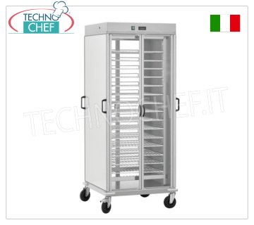 CARRO PARA PLATOS LISTOS con 10 ESTANTES PARA GRILL PINTADOS GN 2/1