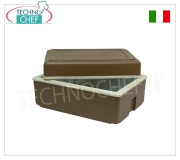 Contenedor isotérmico CALENTABLE EN SECO para ALMACENAMIENTO de alimentos, con TAPA ELEVADA - Mod.FLORIDA/C