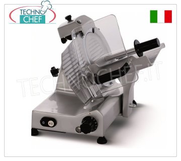TECHNOCHEF - CORTADORA INCLINADA POR GRAVEDAD, hoja Ø 250 mm, Profesional, dim.mm.425x440x370h