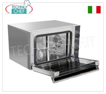 TECNODOM - Horno Eléctrico de Convección para 3 Bandejas/Rejillas GN 2/3 (mm 354x325), dim.mm.600x520x390h