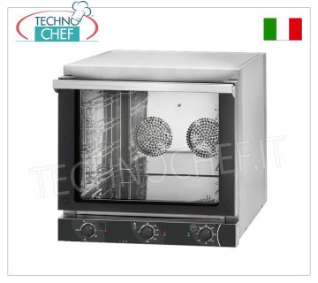 TECNODOM - Horno Eléctrico de Convección para 4 Bandejas mm 435x350, + GRILL, dim.mm.589x660x580h
