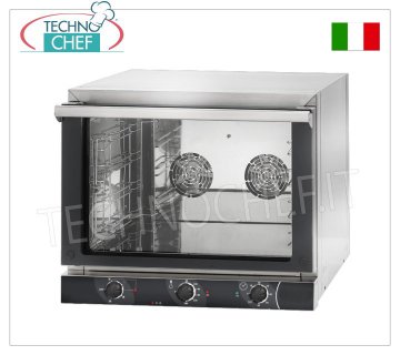 TECNODOM - Horno Eléctrico de Convección para 4 Bandejas GN1/1 (mm 325x530) + GRILL, dim.mm.686x660x580h