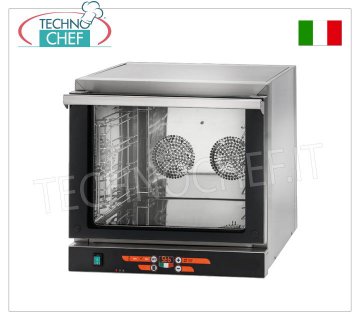 TECNODOM - Horno Eléctrico de Convección para 4 Bandejas/Rejillas mm 435x350, dim.mm.589x660x580h