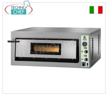 FIMAR - Horno de pizza eléctrico, para 4 pizzas grandes, 1 cámara 72x72 cm, mandos mecánicos, mod. FML4