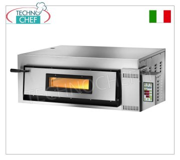 FIMAR - Horno de pizza eléctrico, para 4 pizzas grandes, 1 cámara 72x72 cm, controles digitales, mod. fiebre aftosa4