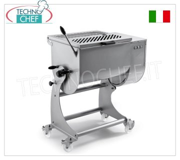 SIRMAN - Amasadora de carne en acero inoxidable, capacidad del bol 80 kg, cuchillas extraíbles en acero inoxidable, mod.80XPBA