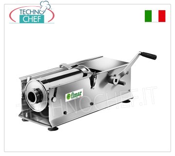 Fimar - Embutidora manual de sobremesa para SALAMI con cilindro HORIZONTAL, 2 VELOCIDADES