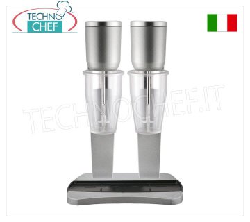 TECHNOCHEF - Batidor Doble Profesional con Vasos de Policarbonato, Mod.M98T/2