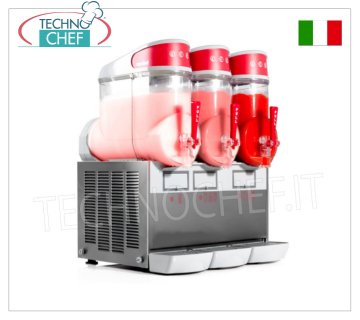 Granizadora, sorbetes y cremas frías con 3 depósitos de 10 litros, Mod.MT3