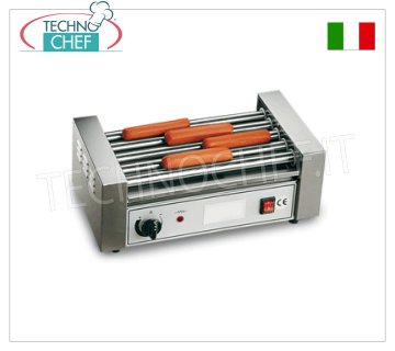 TECHNOCHEF - Cocedor de salchichas con 5 rodillos de 35 cm, Mod GW5