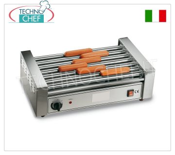 TECHNOCHEF - Cocedor de salchichas con 7 rodillos de 46 cm, Mod GW7