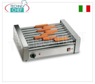 TECHNOCHEF - Cocedor de salchichas con 9 rodillos de 46 cm, Mod GW9