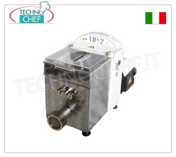 Techochef - MÁQUINA DE EXTRUSIÓN DE PASTA FRESCA, con depósito de 2,5 Kg, - 4 troqueles a elegir