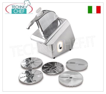 Cortadora de Verduras Eléctrica Profesional de Sobremesa + Kit de Discos DF2-DTV-DT09-DQ04-DT07, Línea TITANIUM
