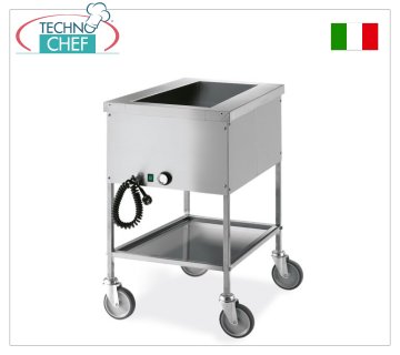 TECHNOCHEF - Carrito para baño maría caliente, Mod.MC1395