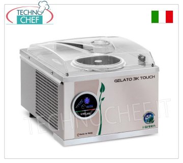 Congelador Profesional de Mantequilla en Acero Inoxidable, Superautomático, Serie Touch i-Green, Capacidad 4,8 lt, mod.GELATO3KTOUCH