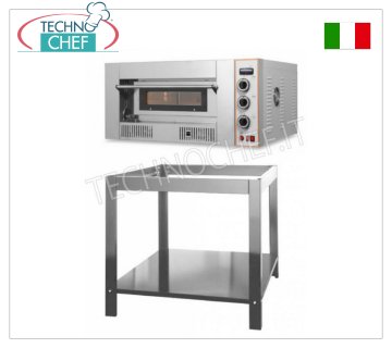 Horno de pizza modular a gas, cámara de 620x920x155h mm